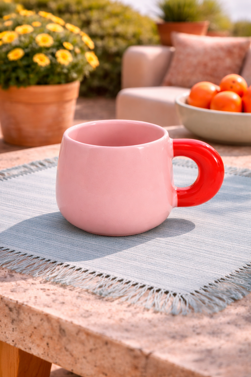 Koffietas 47cl pink Coco
