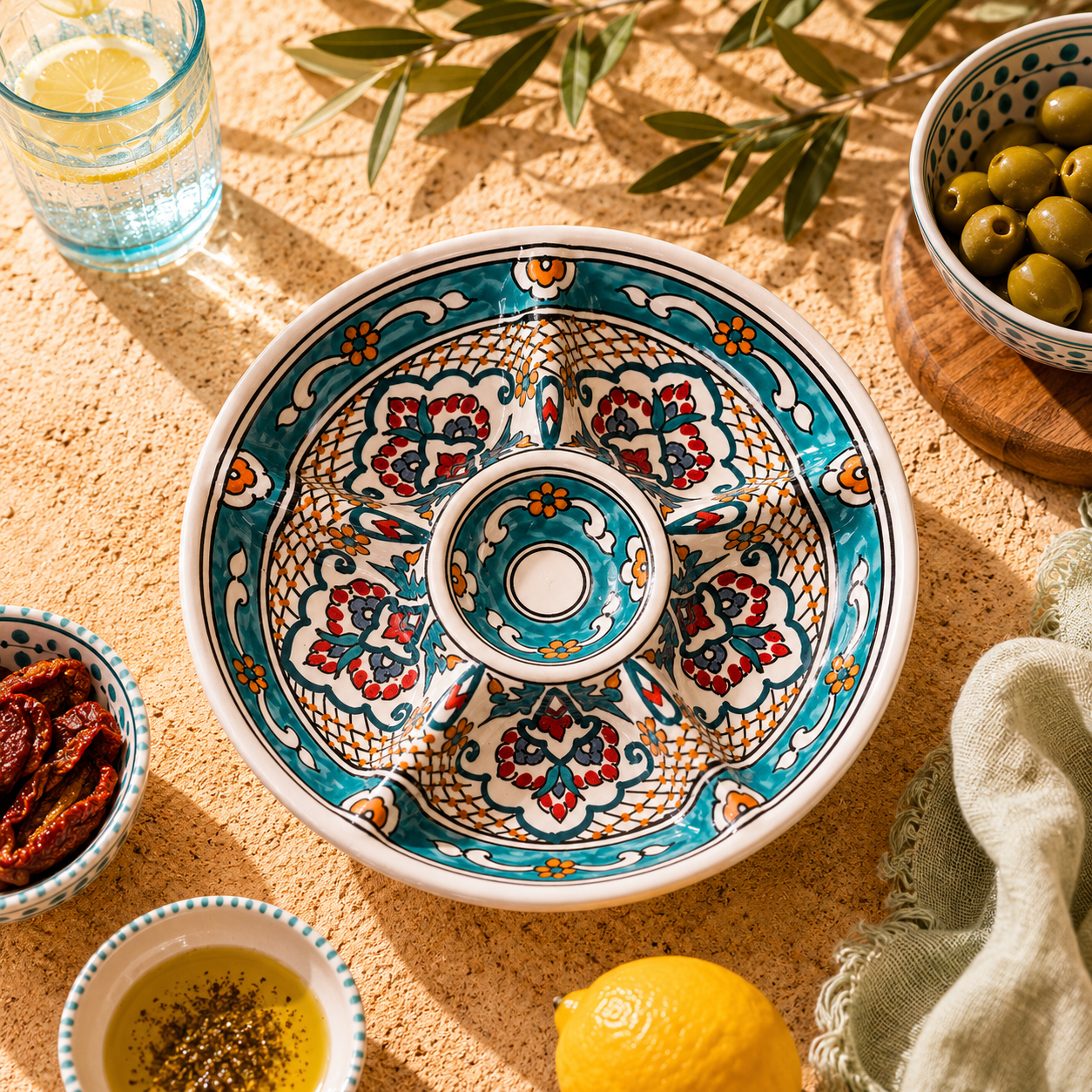 Tapasbord Tunesië - Turquoise Medina