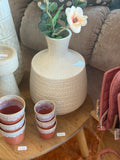 vaas beige rond