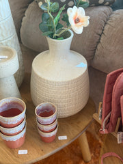 vaas beige rond