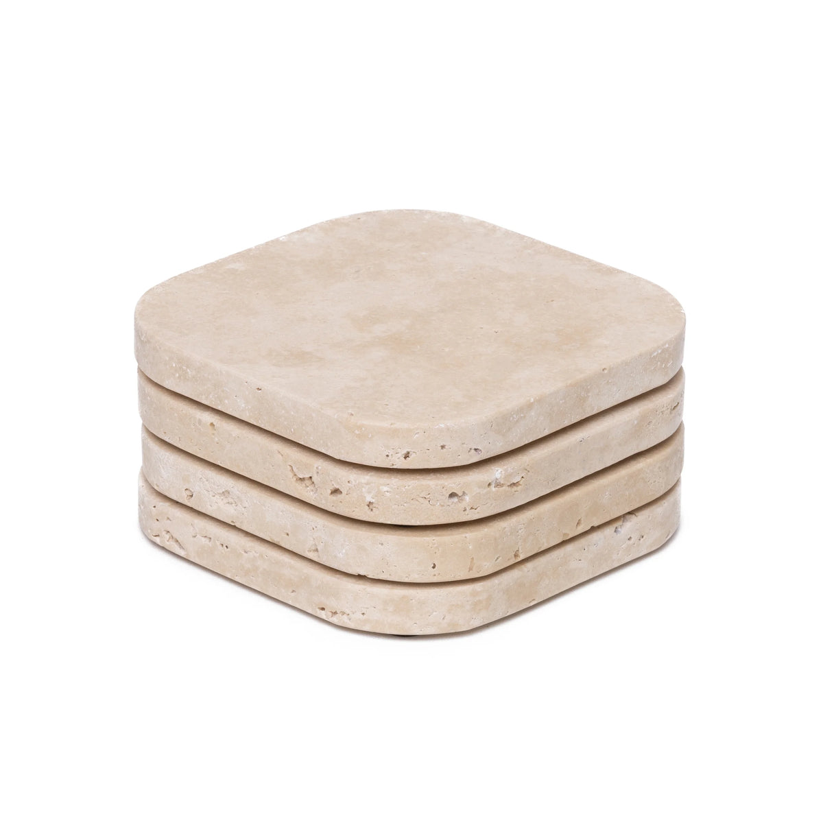 Onderzetter Travertine 4 stuks