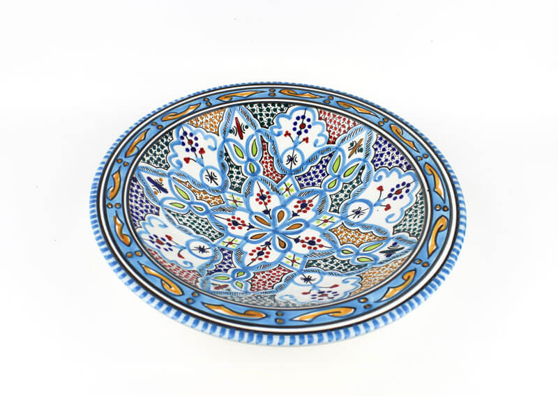 Schaal Tunesië op voet 30cm - Mar Azul