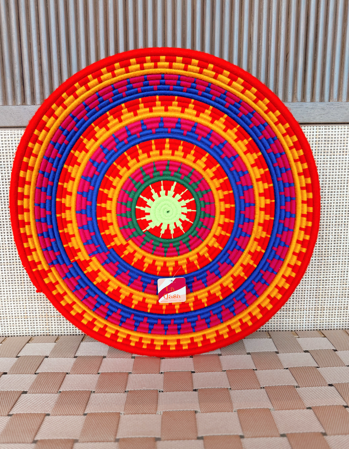 Handgeweven Berber bord L - Sunshine