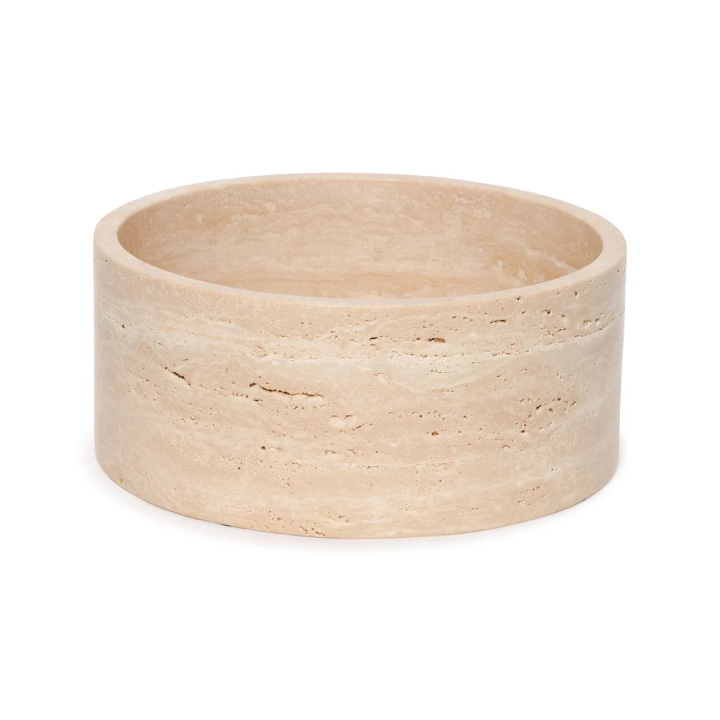 Fruitschaal Travertine Ø24x10cm