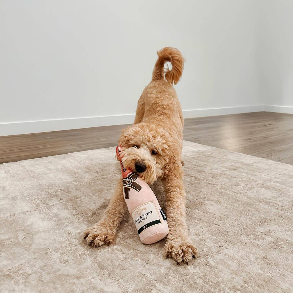 Roze champagnefles - Dogtoy