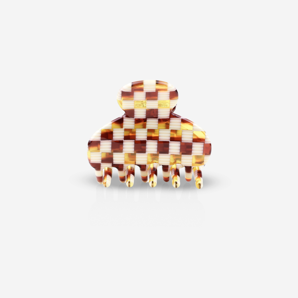 Ssstie haarclip -  Crop met ruitpatroon