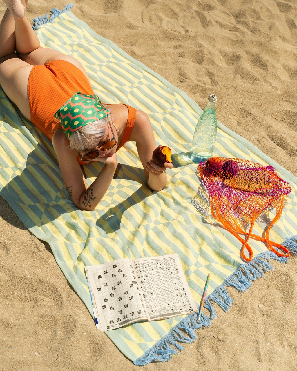 Tarta Gelatina - Strandhanddoek - Bosbessenlimonade
