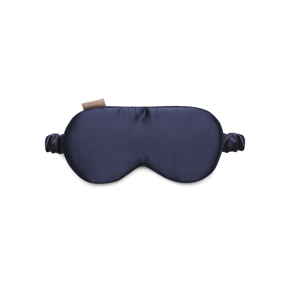 Emily's Pillow - Pure zijden slaapmasker: Nachtblauw
