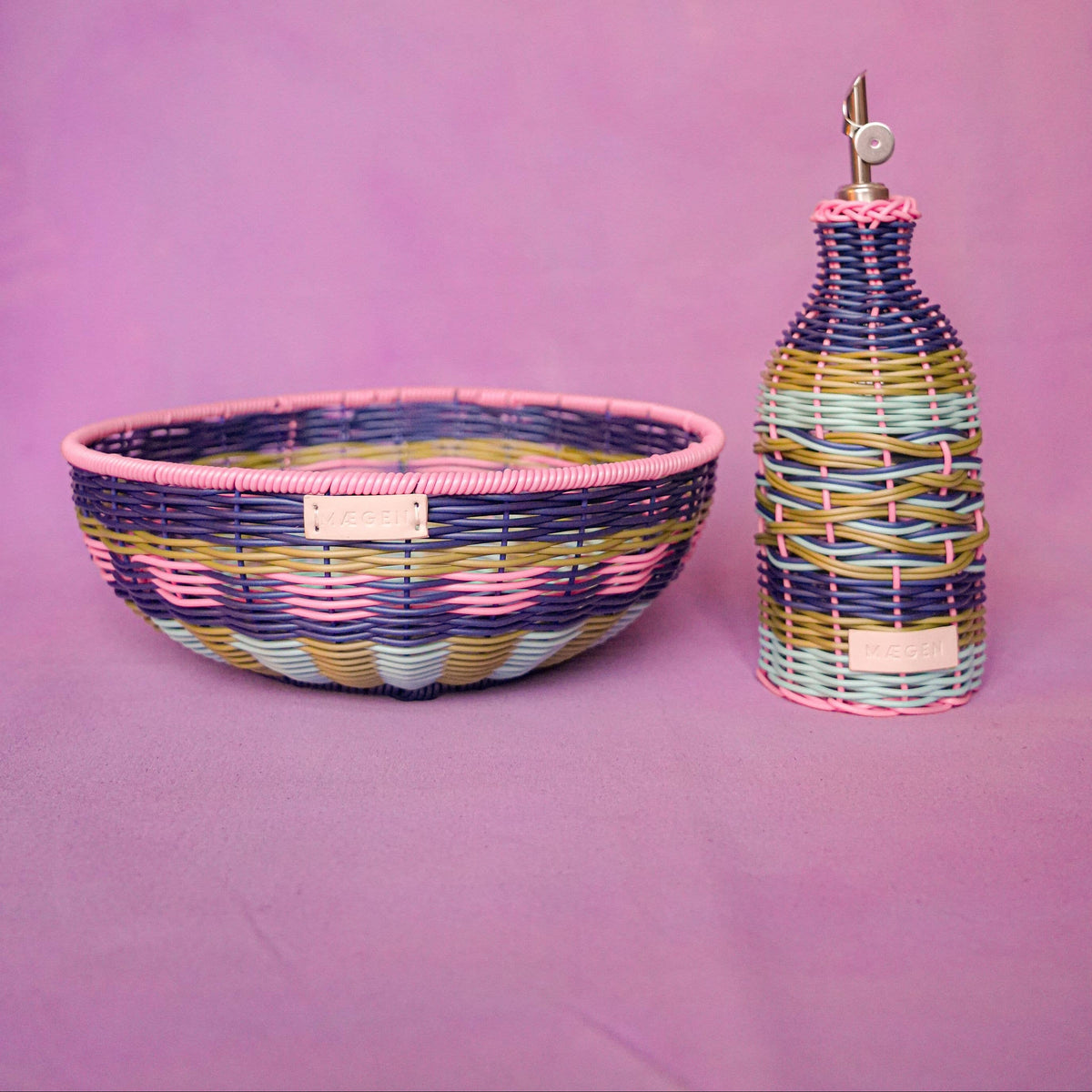 Maegen Olie Gieter - Roze/Donkerblauw