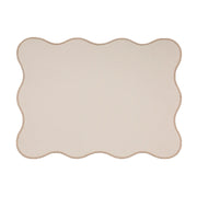 placemat lederlook beige rechthoek