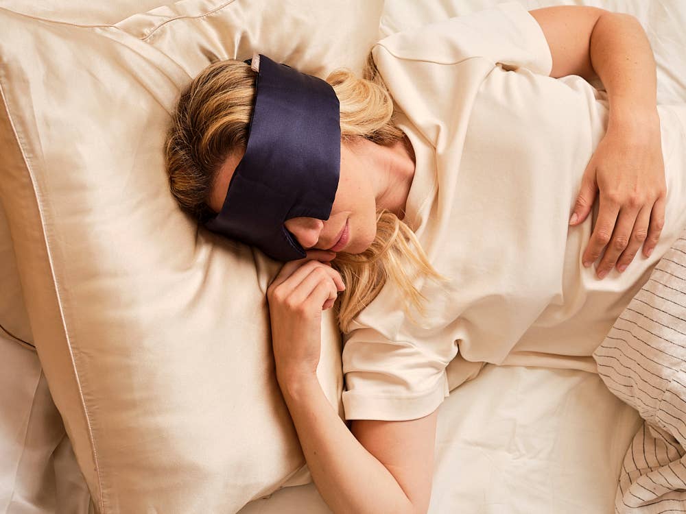 Emily's Pillow - Slaapmasker met hoofdband van puur zijde