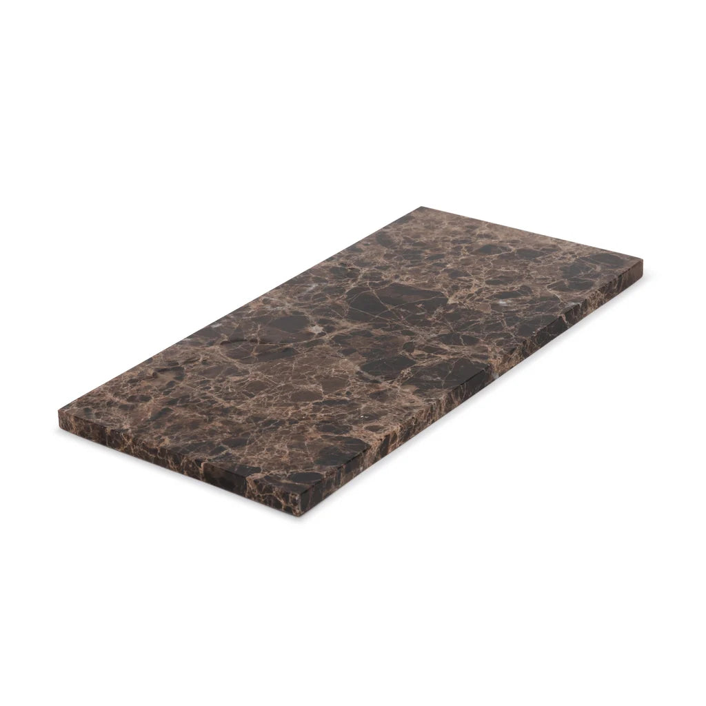 Marmer dienblad M bruin 15x30cm