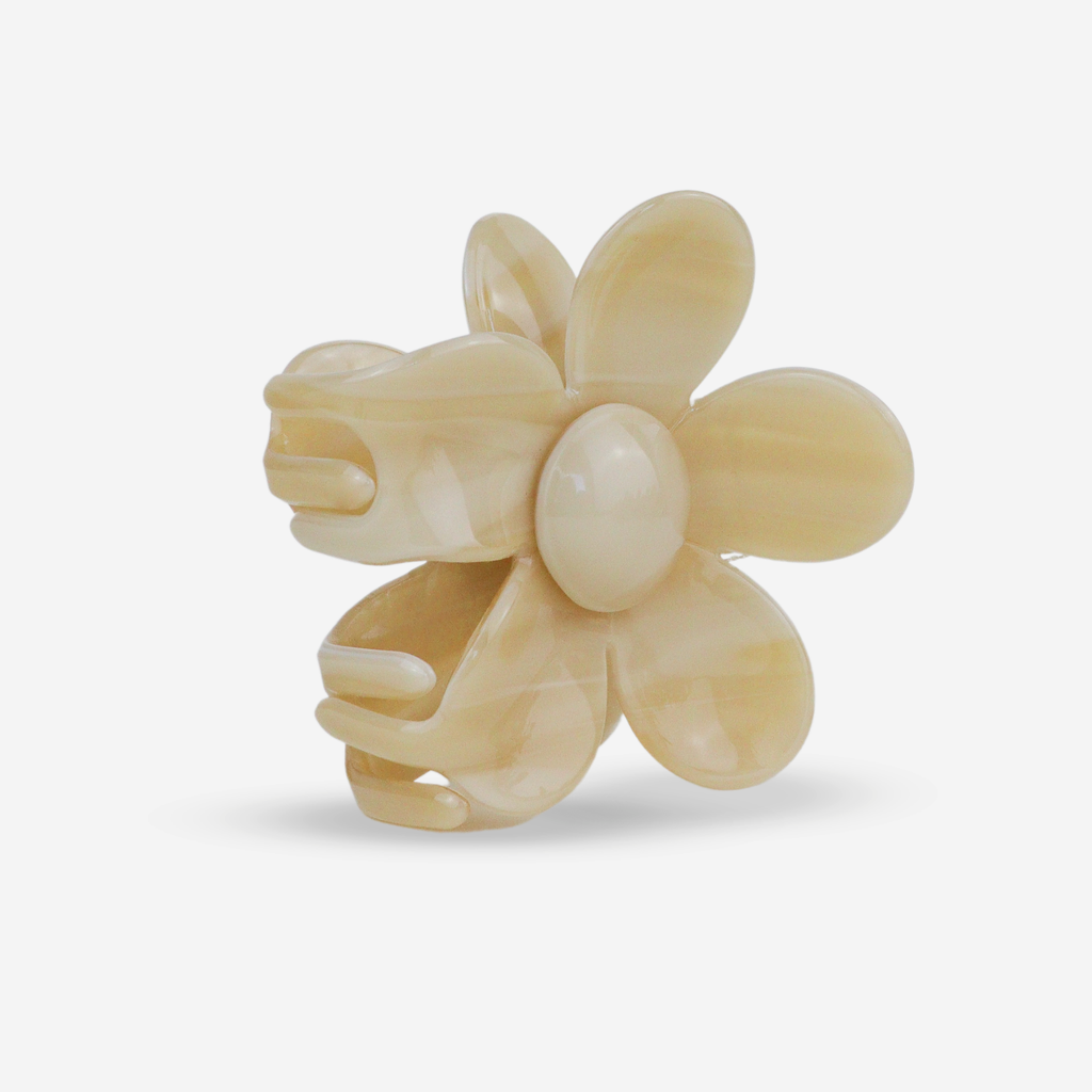 sasstie - Haarclip Bloom in ivoorkleur
