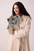 Palm Oasis Pouch - Blue