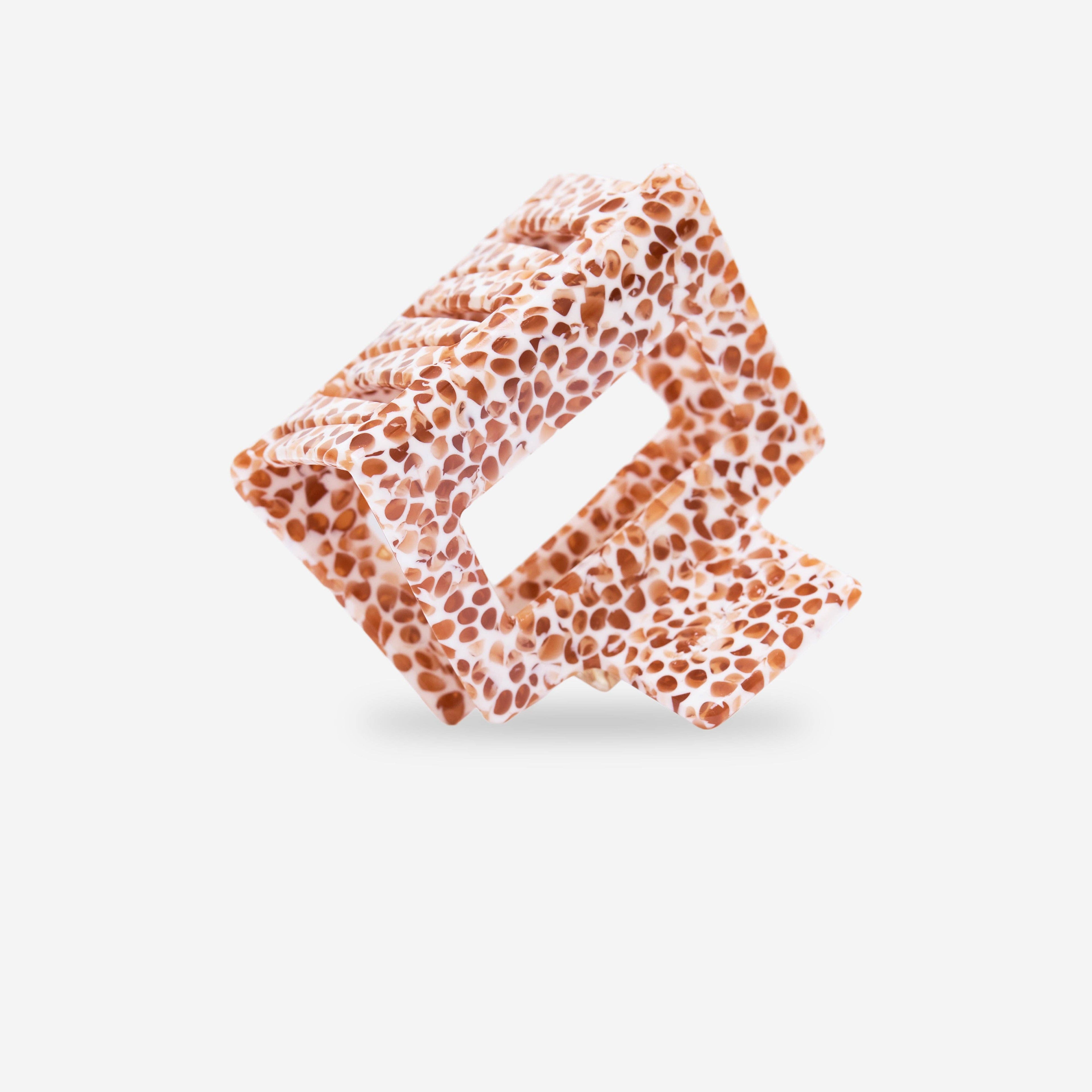 Sasstie haarclip -  Liberty brown dots