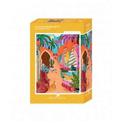 Mini-puzzel 96 stukjes - Souk van Marrakech