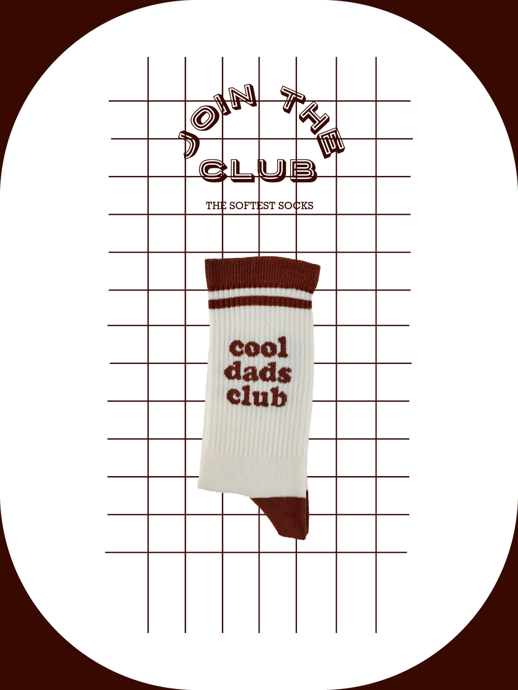 Cool Dads Club - sokken bruin