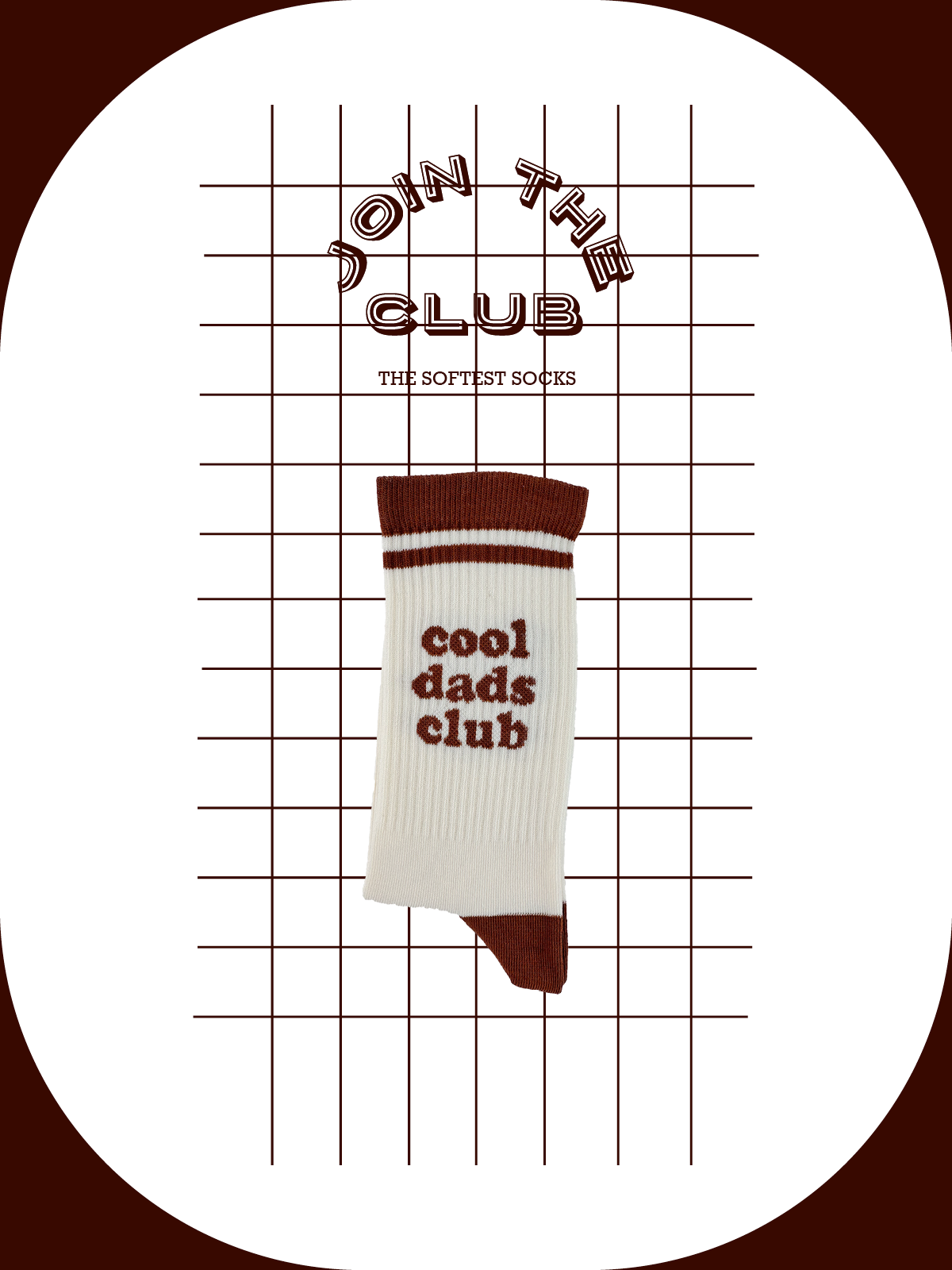 Cool Dads Club - sokken bruin