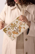 Palm Oasis Pouch - groen/geel