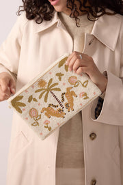 Palm Oasis Pouch - groen/geel