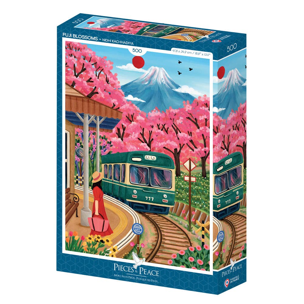 Puzzel 500 stukjes - Fuji Bloesems