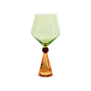 Cocktail glas diamant effect 540 Ml groen/bordeaux/oranje