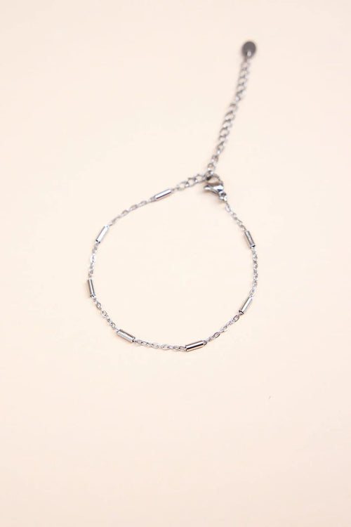 Armband 90% Of Me Is You zilver - ROOI