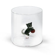 Glas zwarte kat