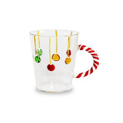 kerstmok kerstballen rood/wit