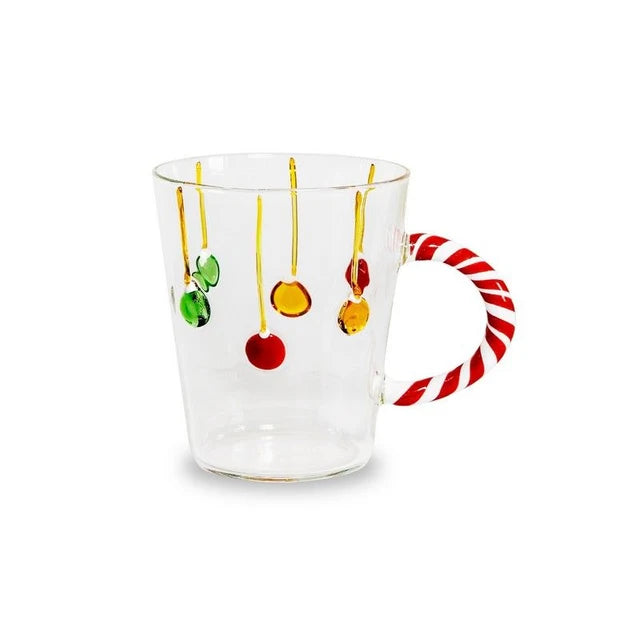 kerstmok kerstballen rood/wit